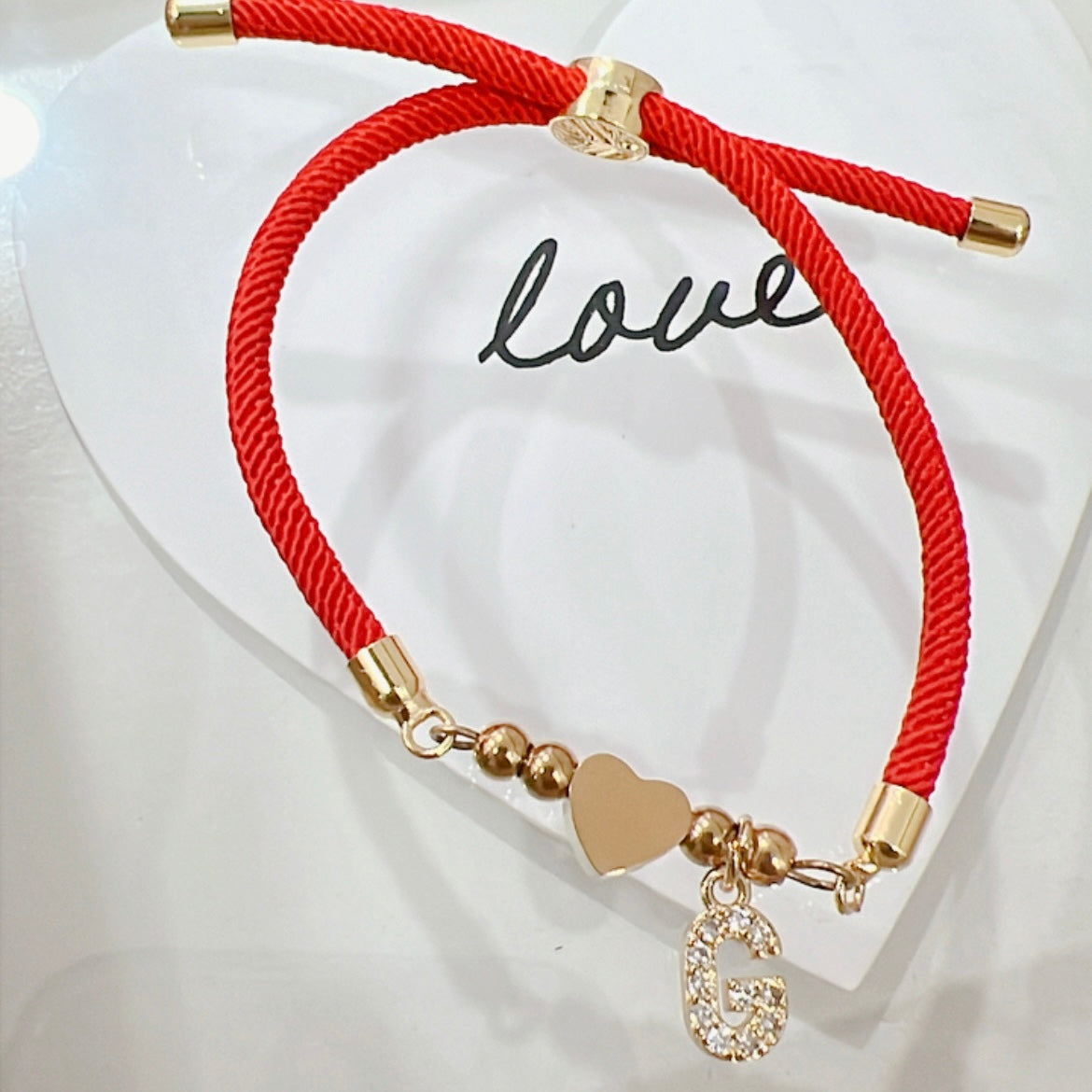 Pulsera Corazon Inicial