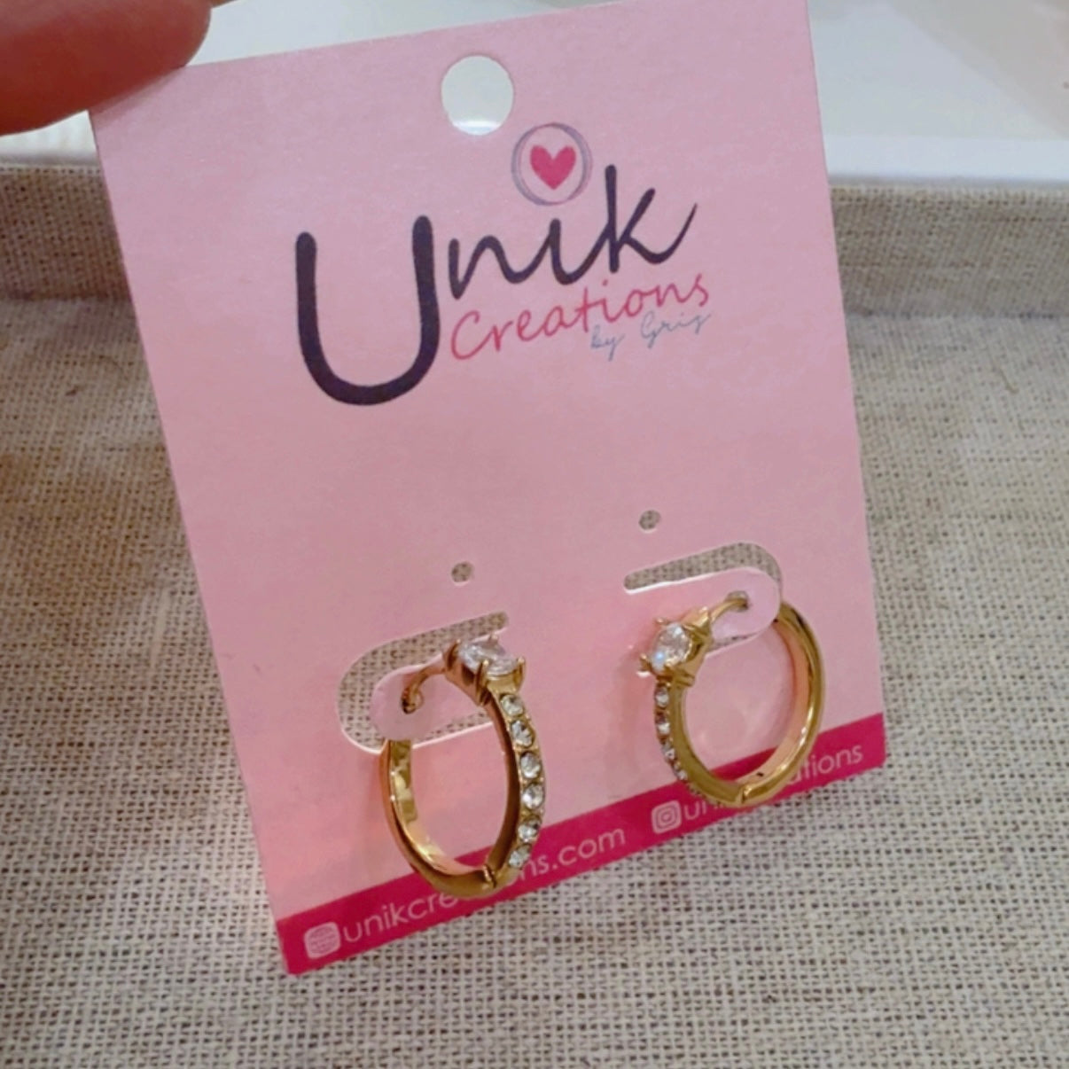 Aretes Arracada Brillitos