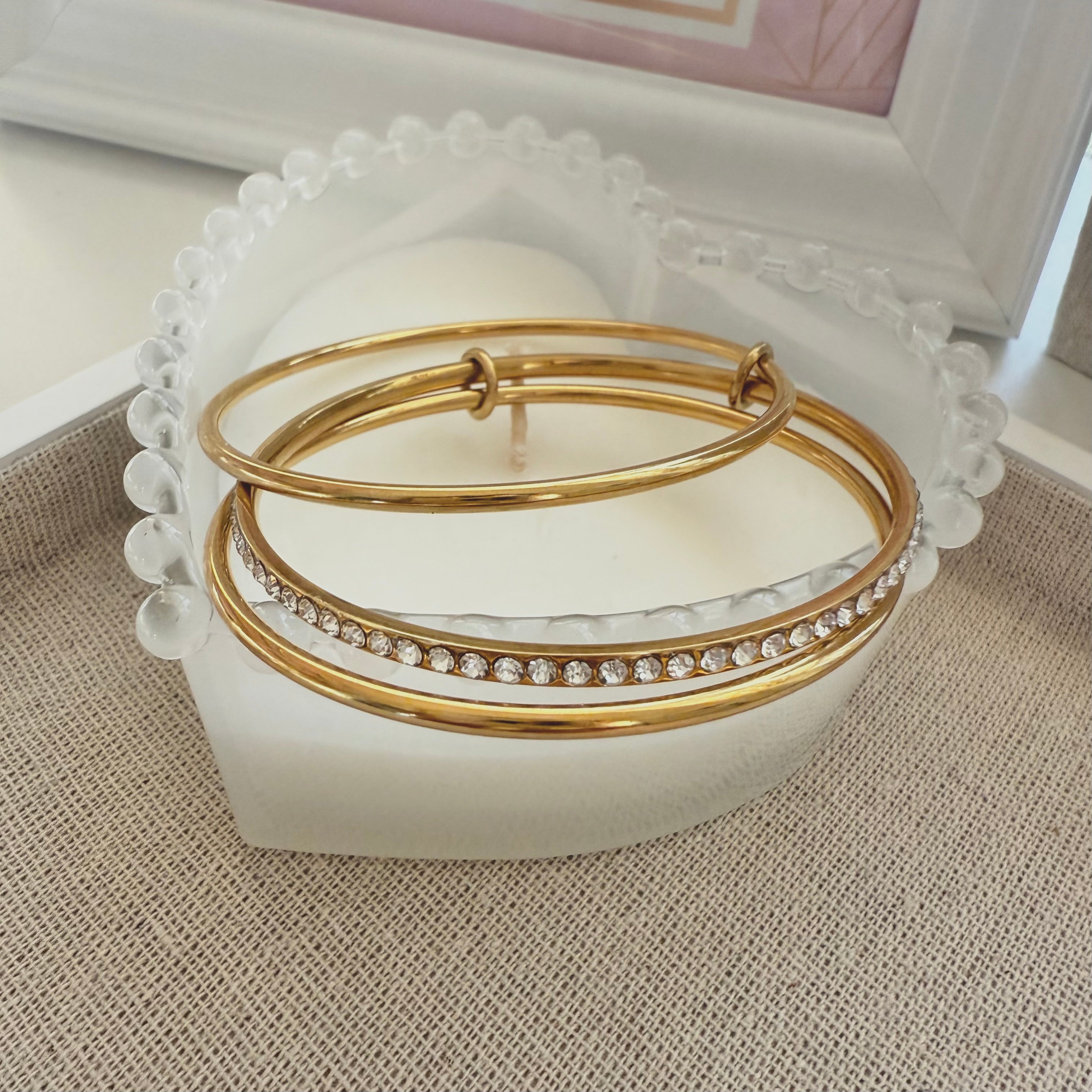Pulsera Aros Cristalitos