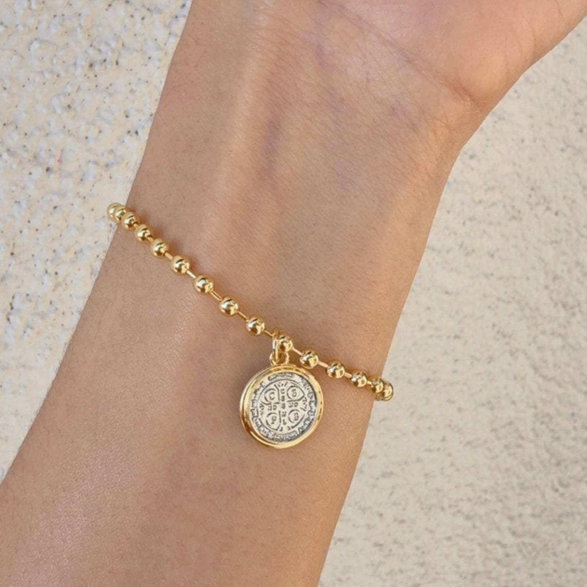 Pulsera Bolitas San Benito Bicolor