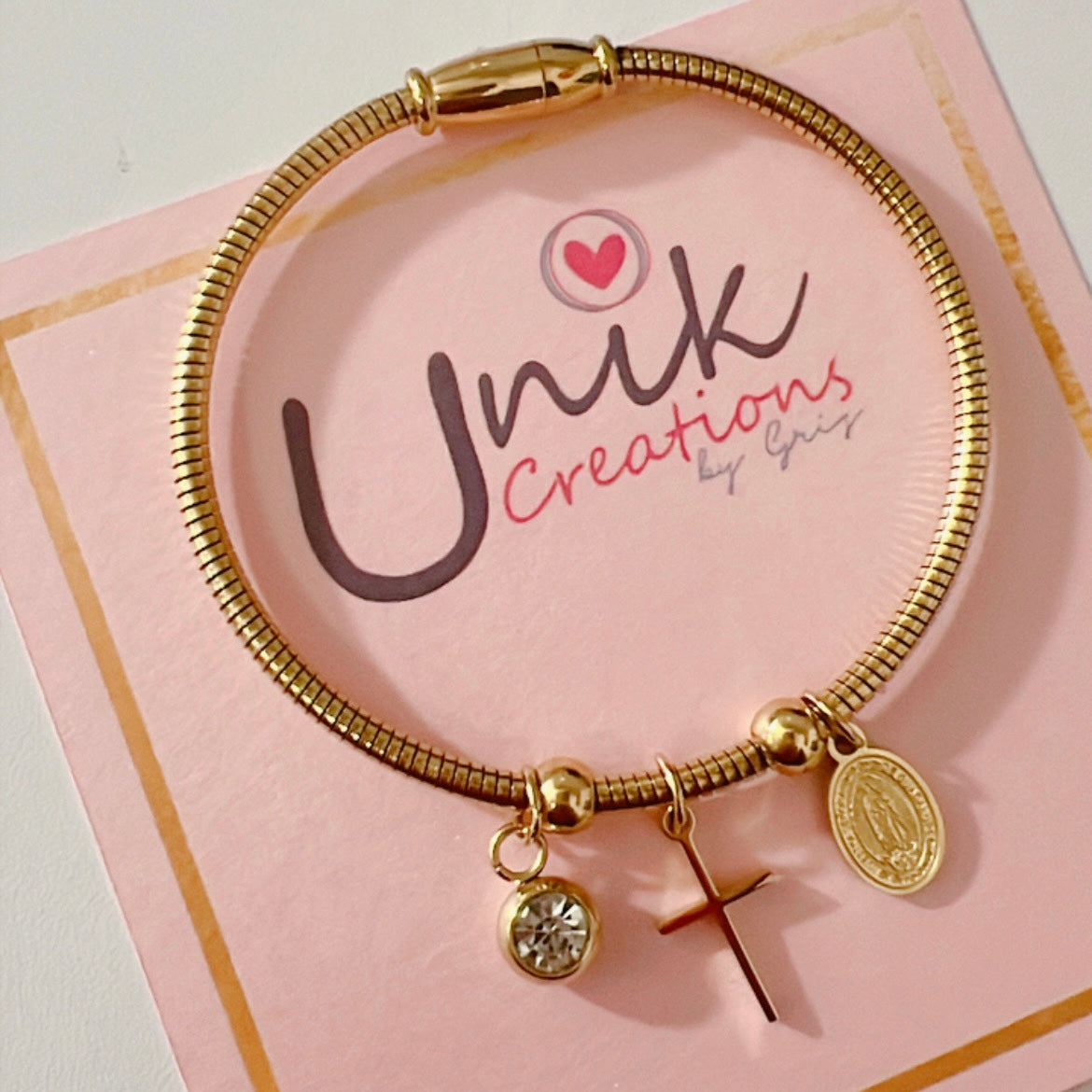 Pulsera Cruz Virgen