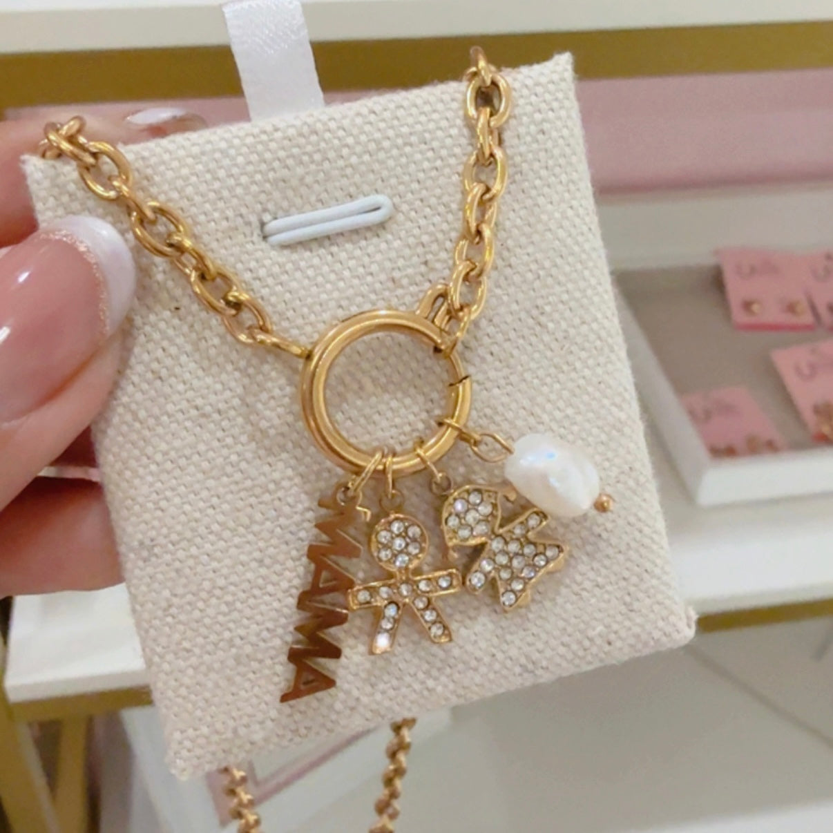 Collar Charms Mamá