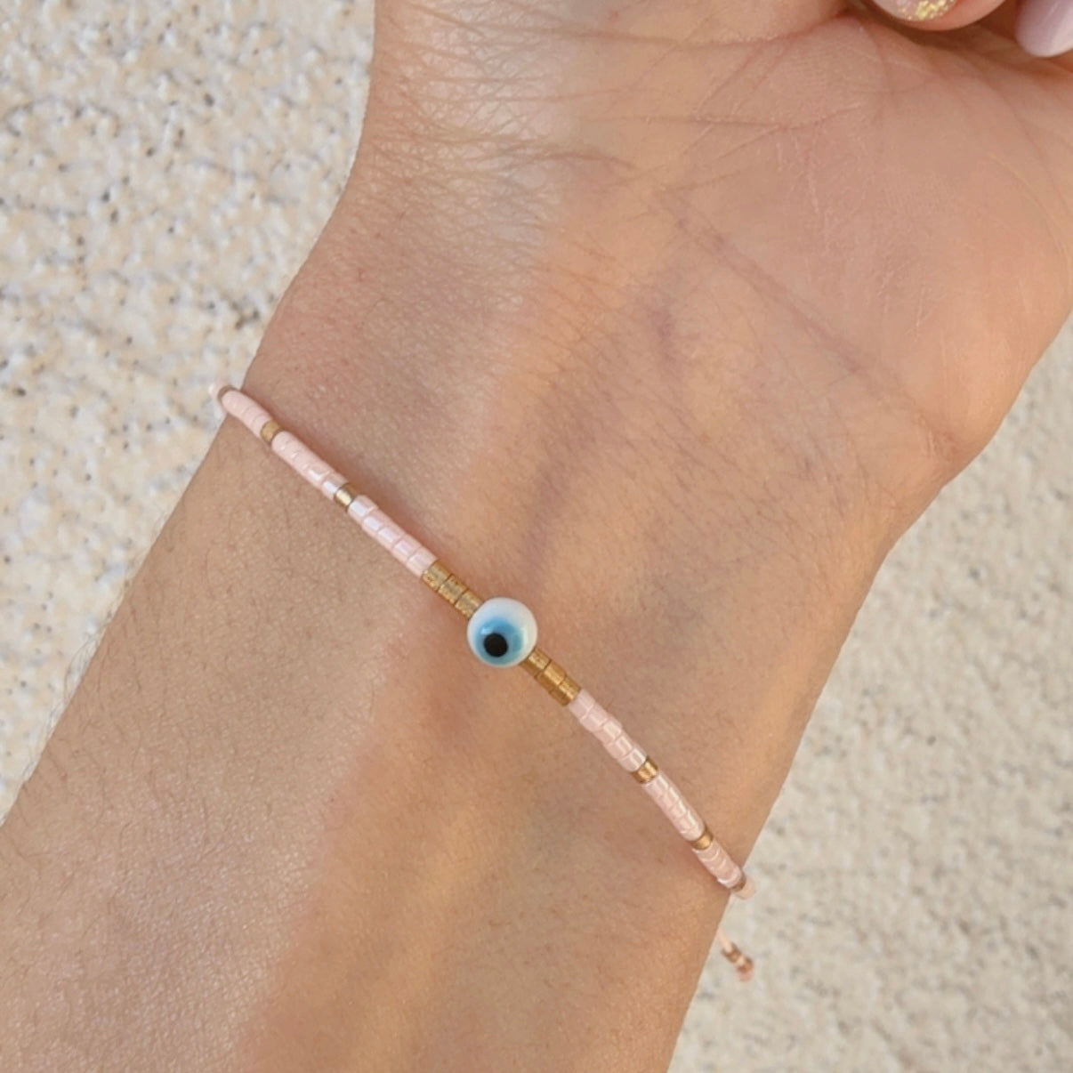 Pulsera Ojito Sencilla Rosa