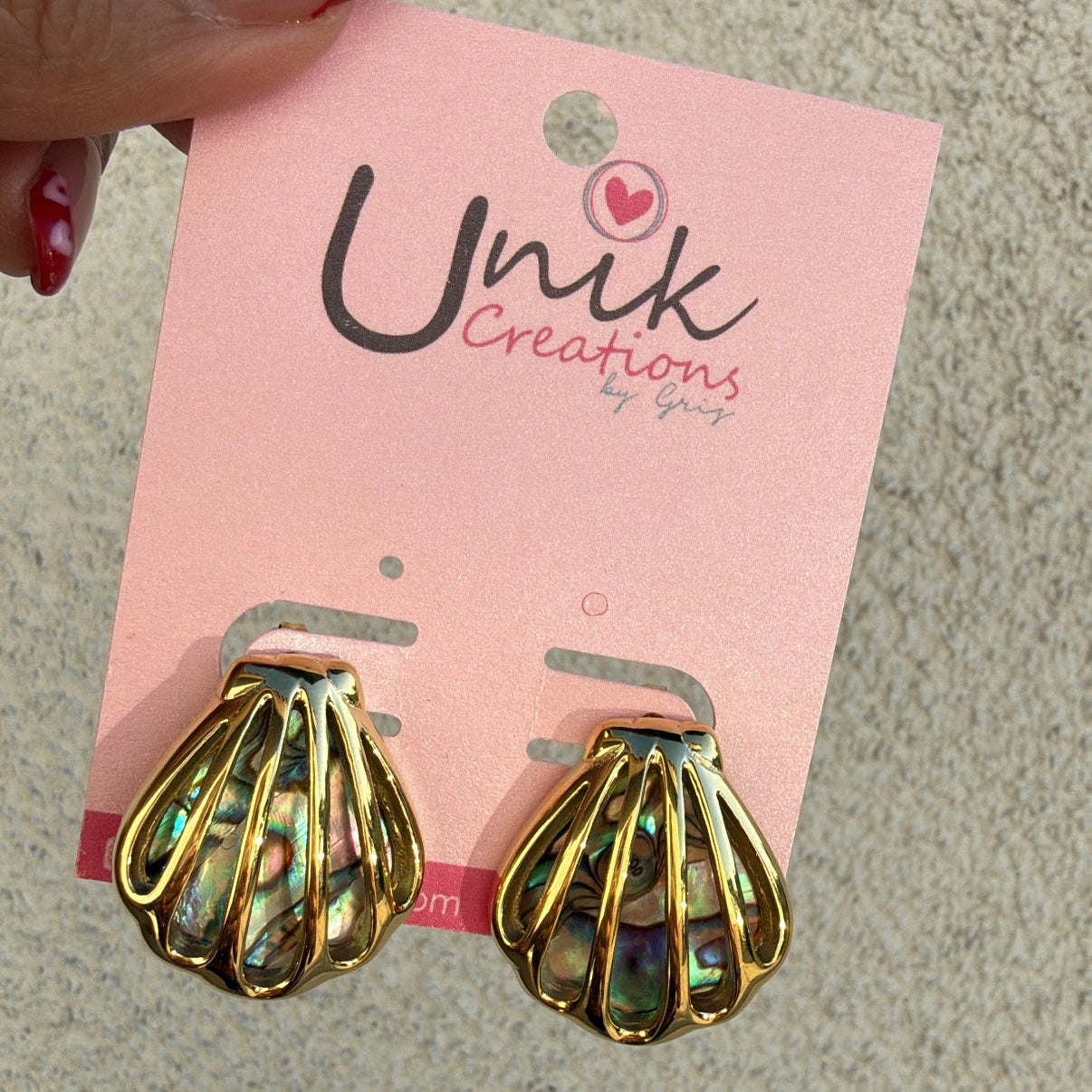 Aretes Concha Acero