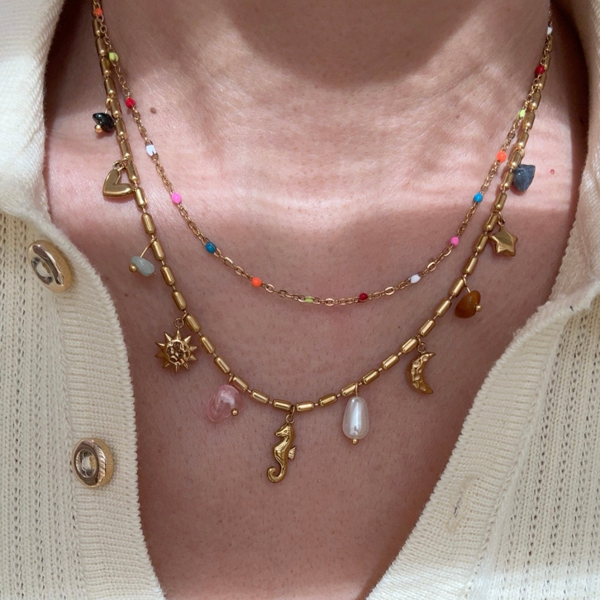 Collar Layer Charms Mixto