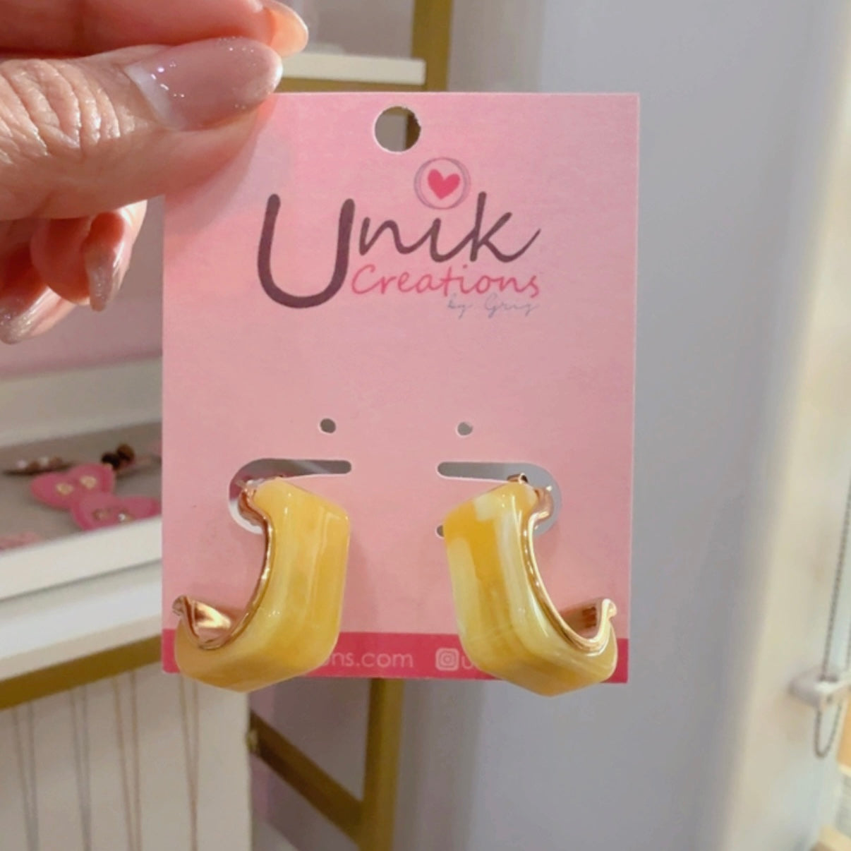 Aretes Colorido Amarillo