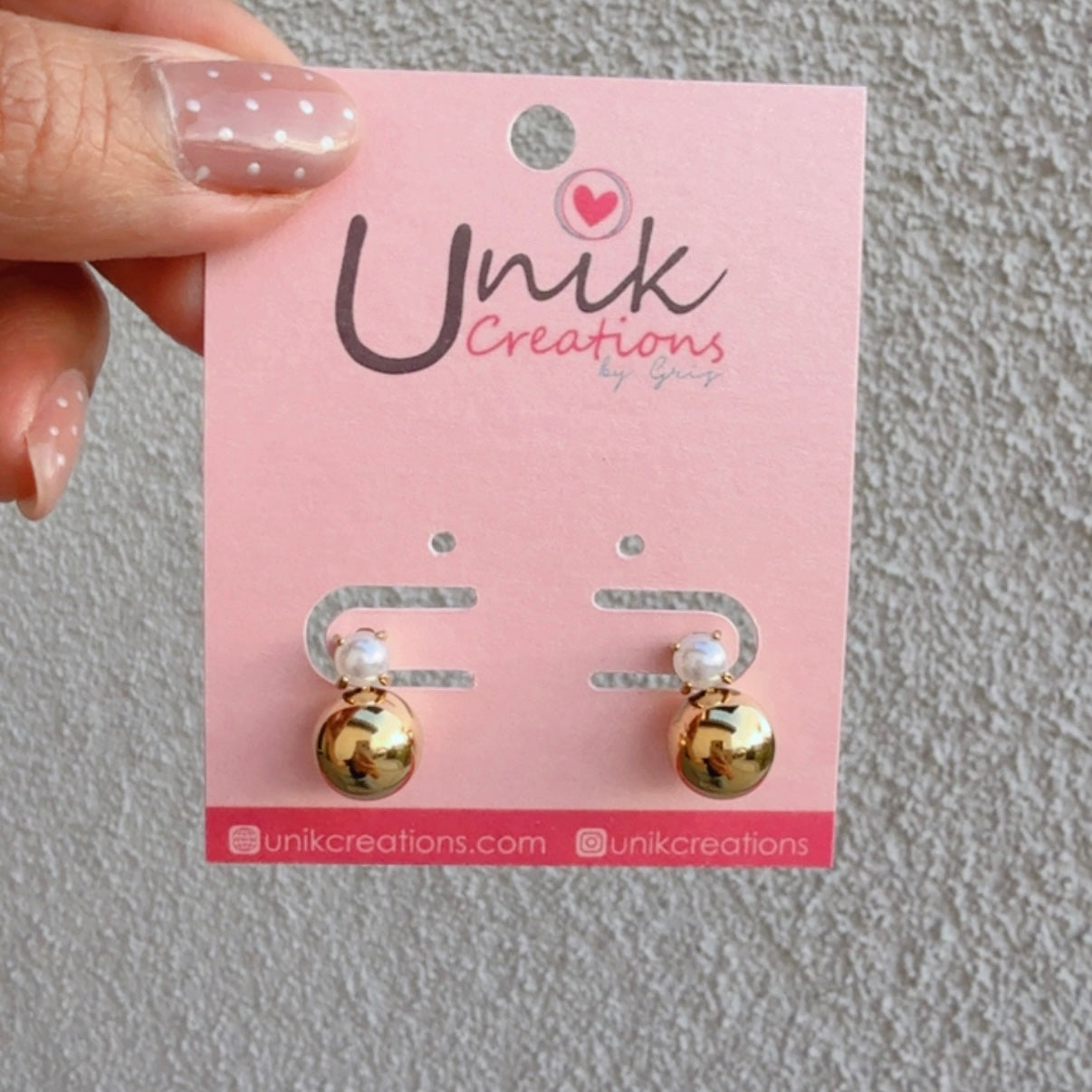 Aretes Perla Mixto