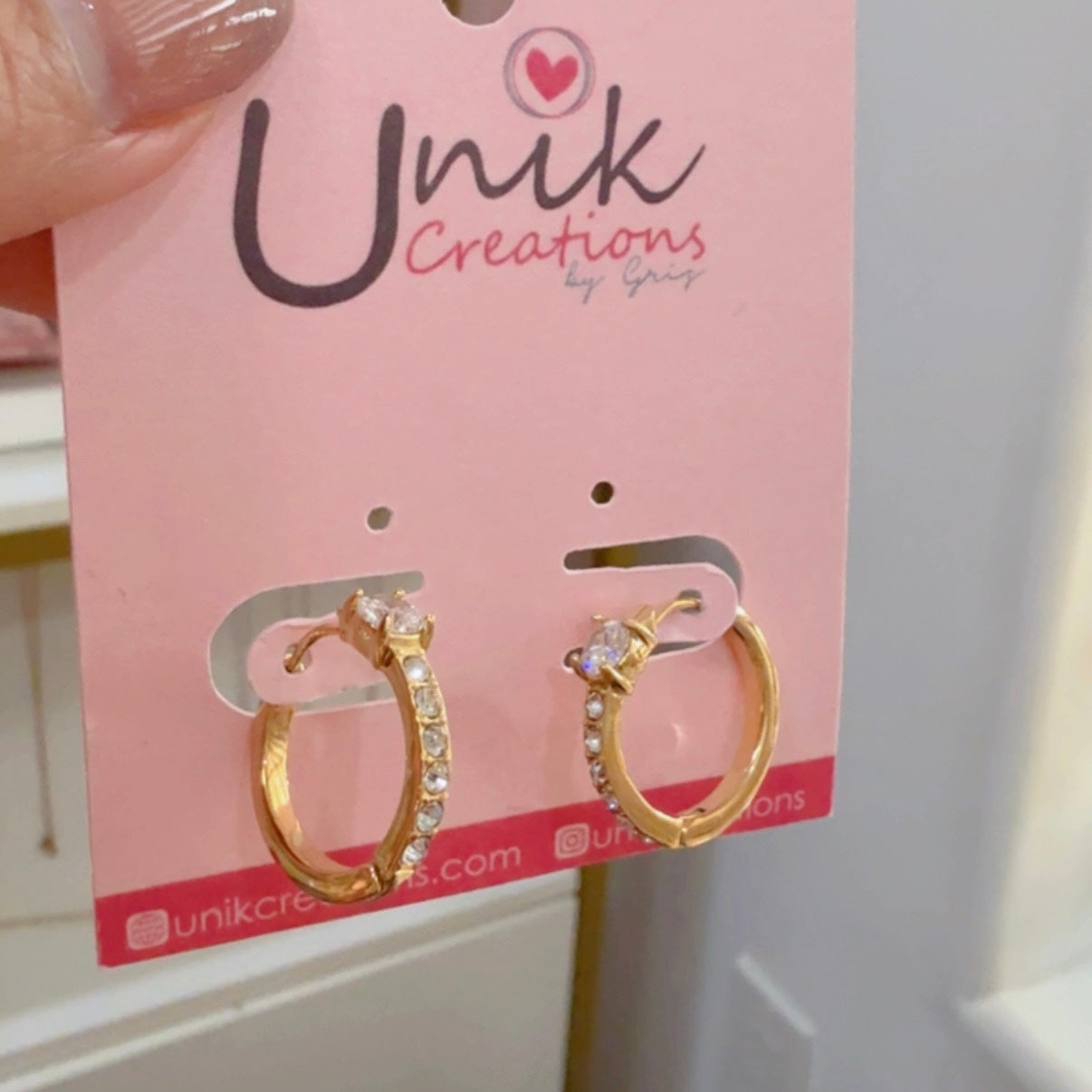Aretes Arracada Brillitos