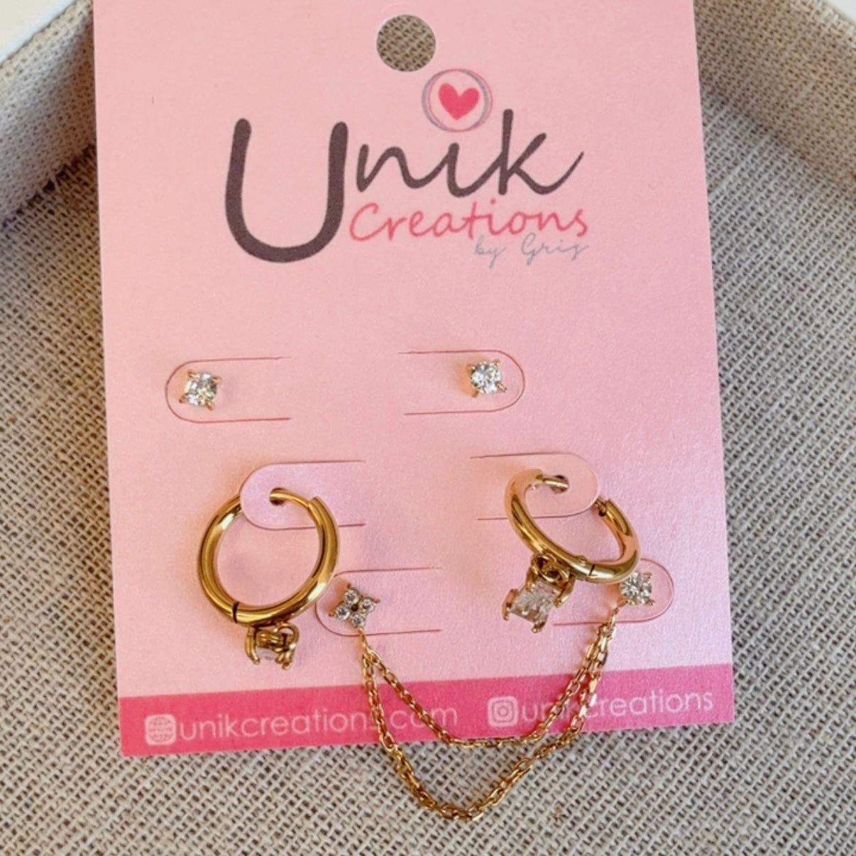 Aretes Set Huggie