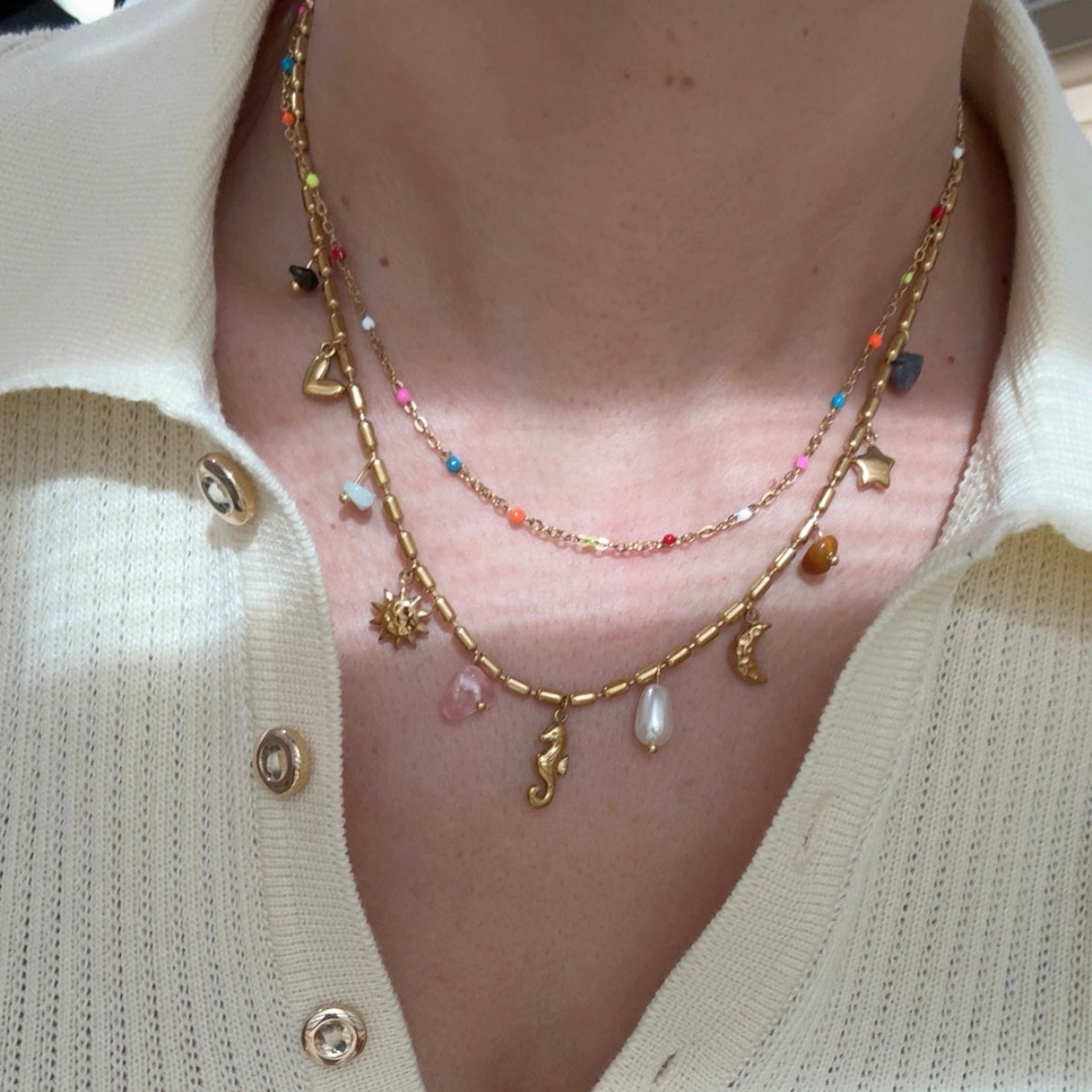 Collar Layer Charms Mixto