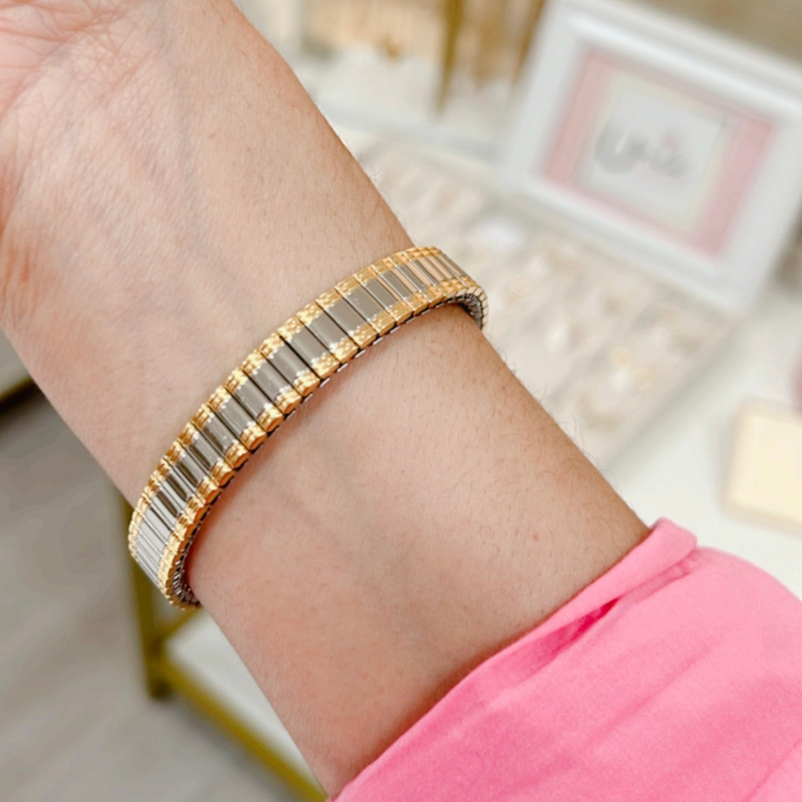 Pulsera Bicolor Elastica