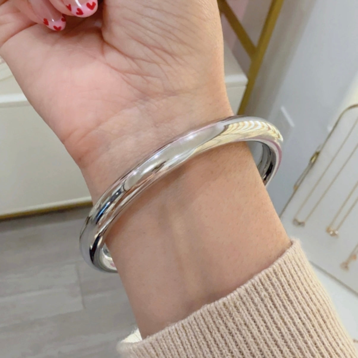 Pulsera Aro Plateada