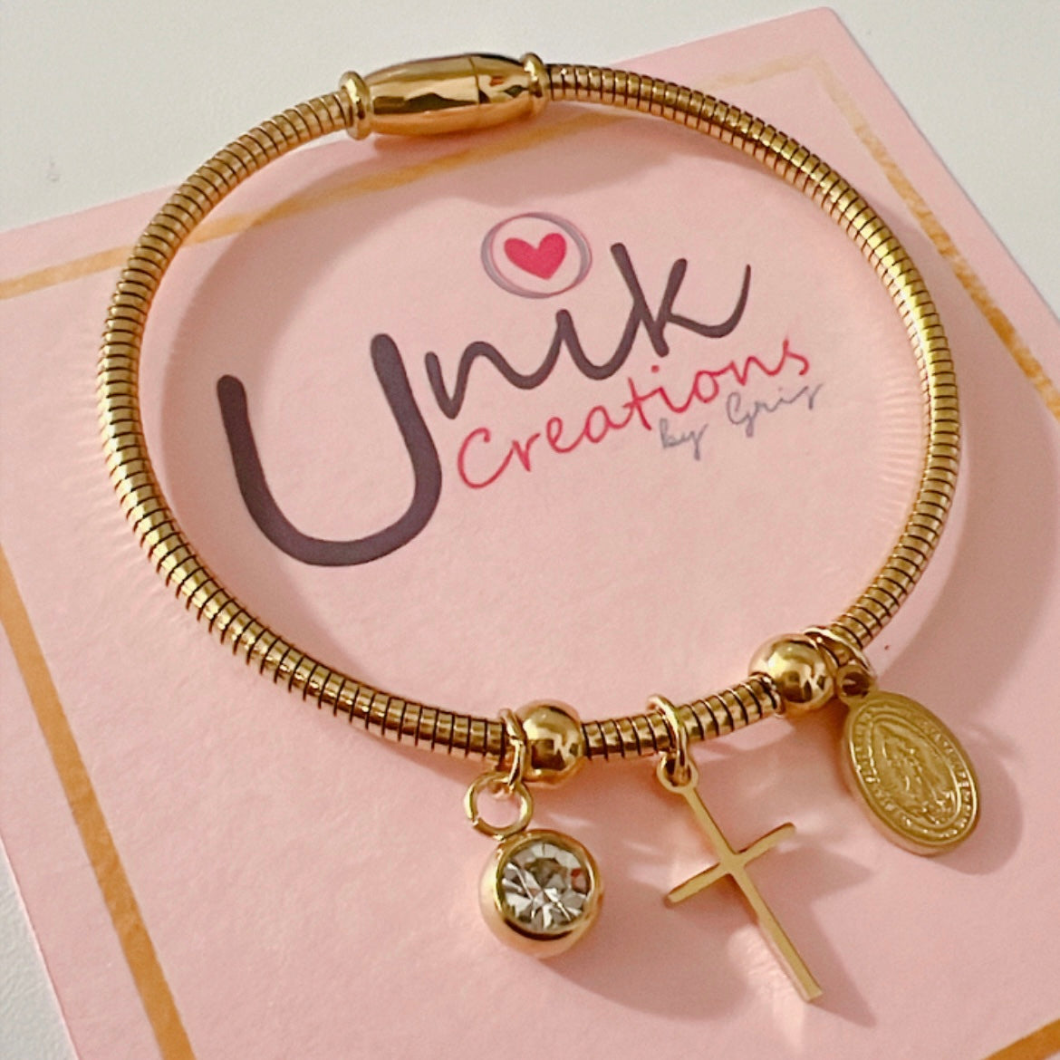 Pulsera Cruz Virgen
