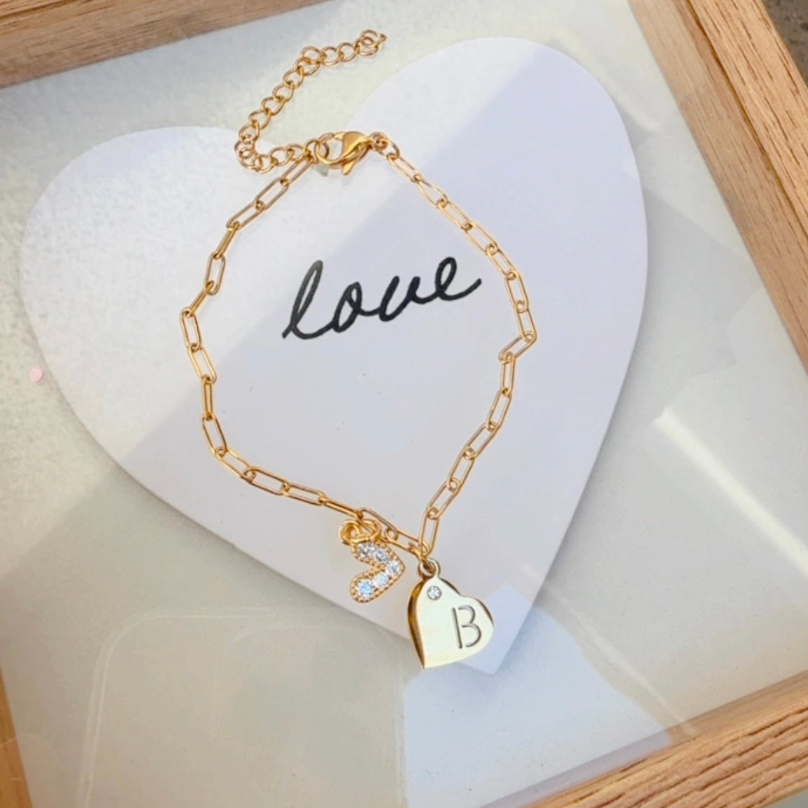 Pulsera Corazon Inicial