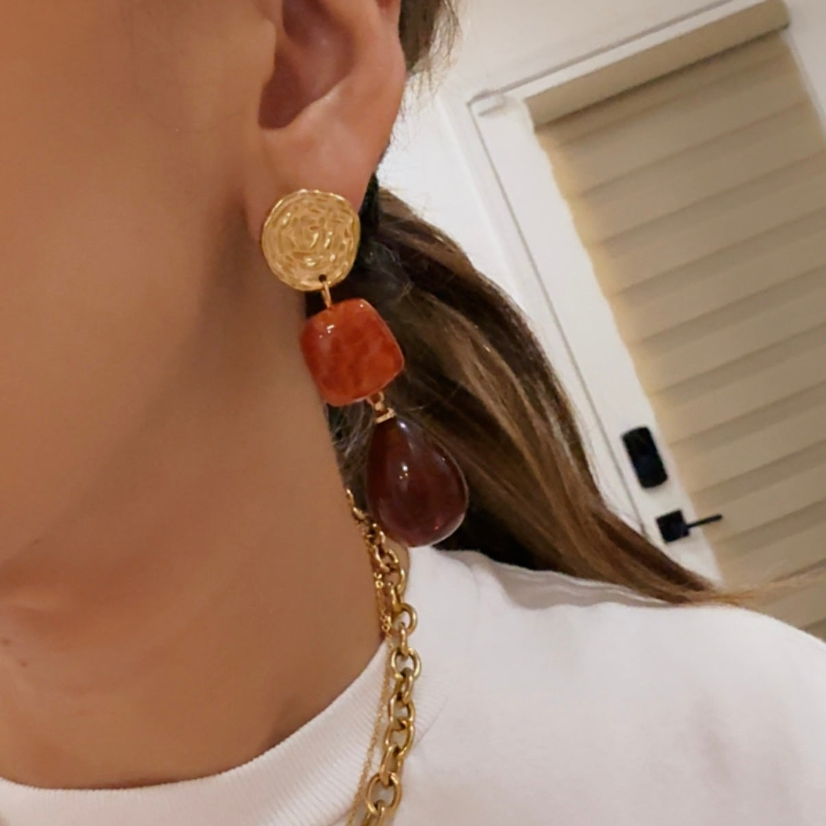 Aretes Largos Otoño