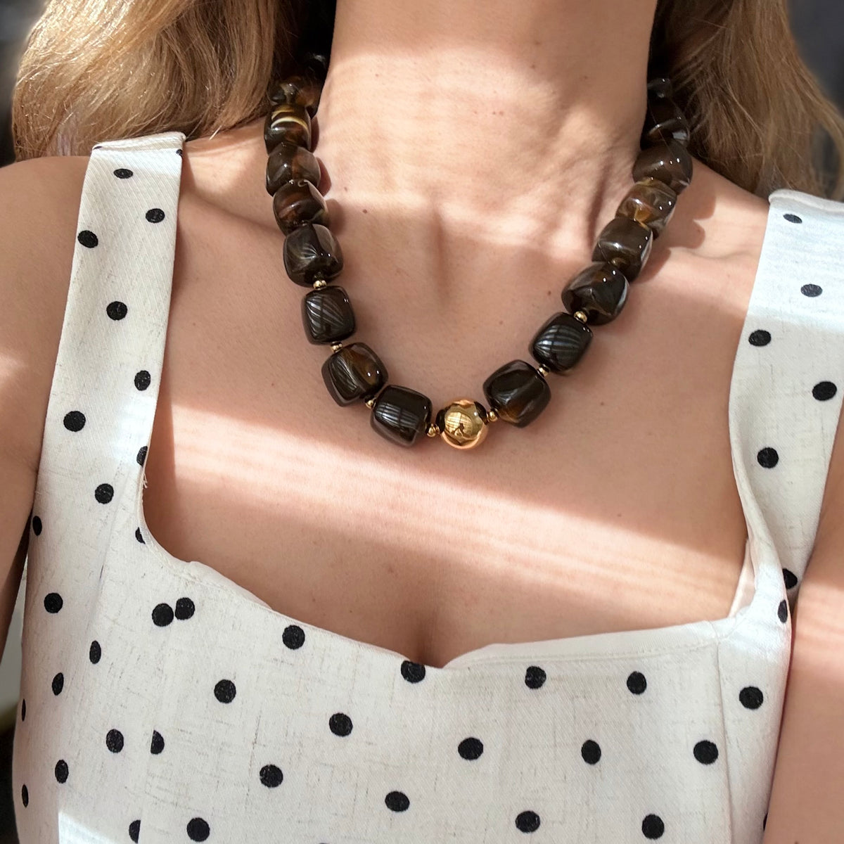 Brown Beaded Necklace