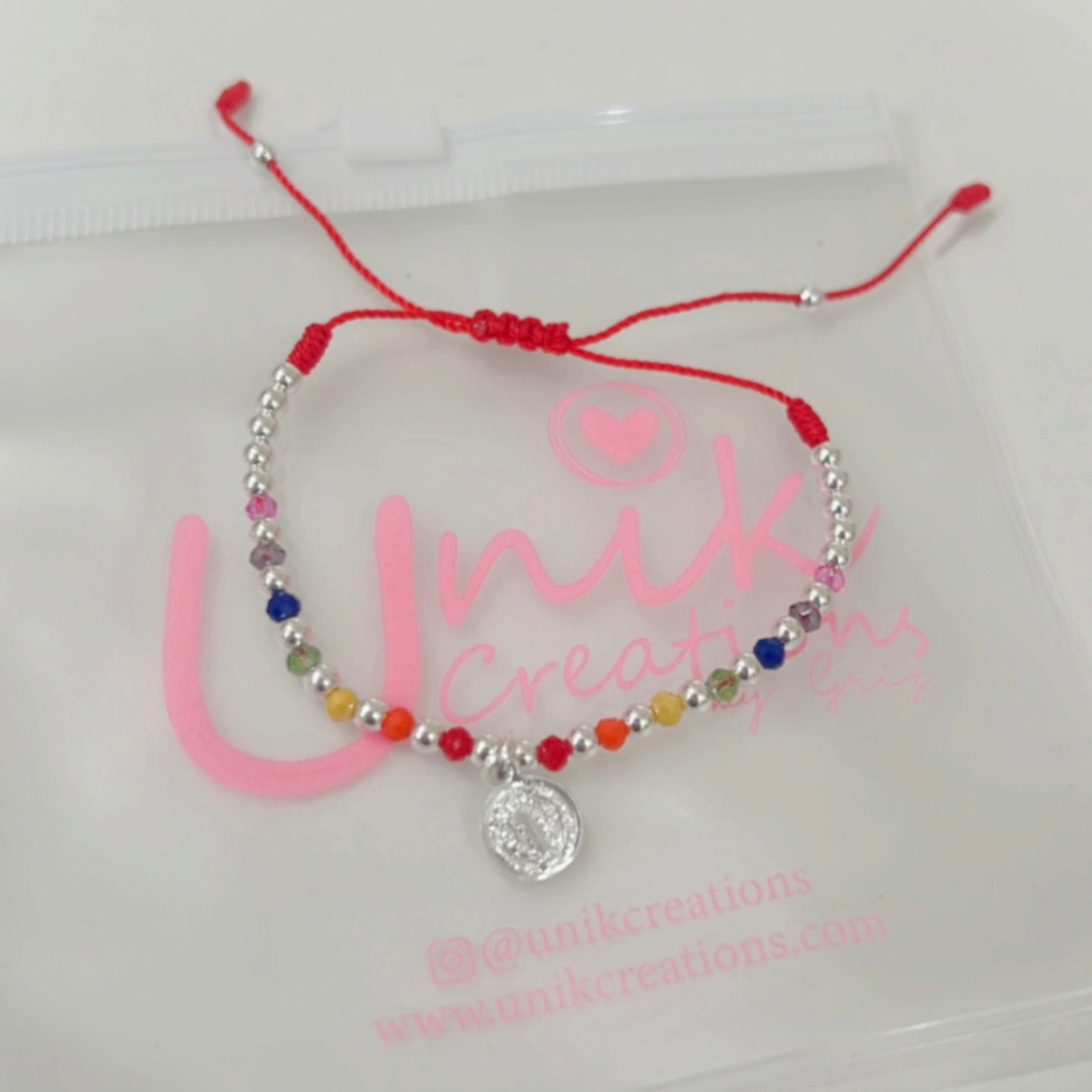 Pulsera Colorida Plata