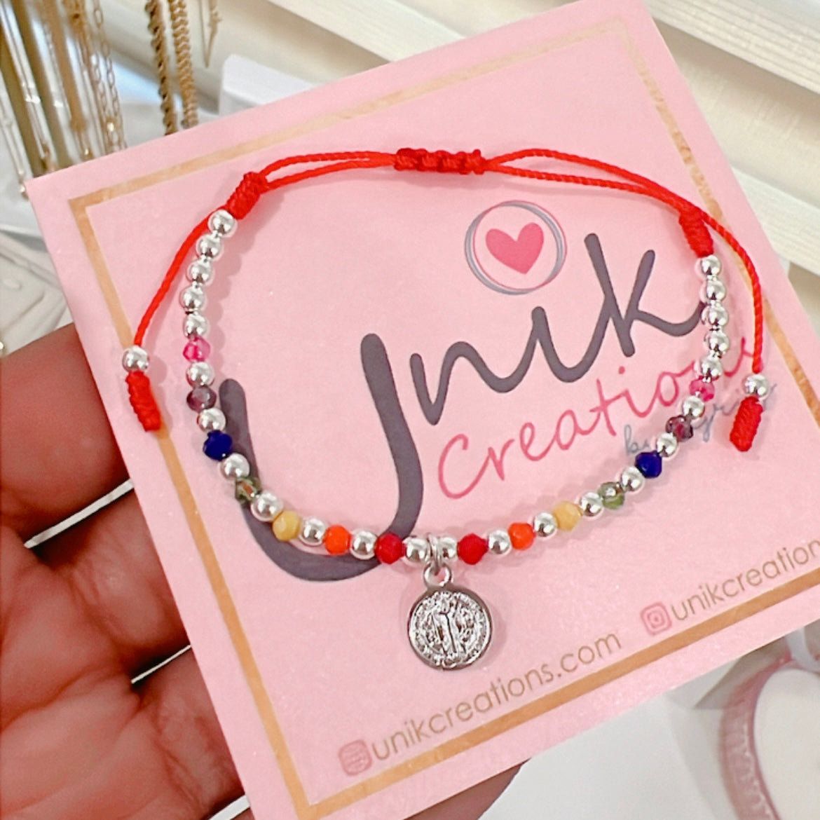 Pulsera Colorida Plata
