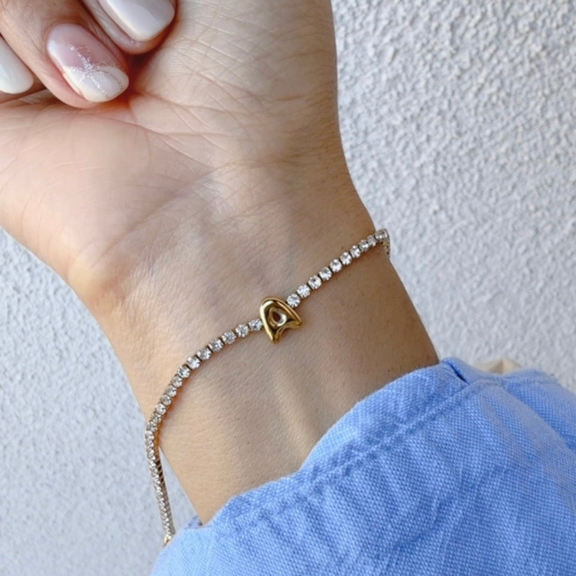 Pulsera Tennis Letra