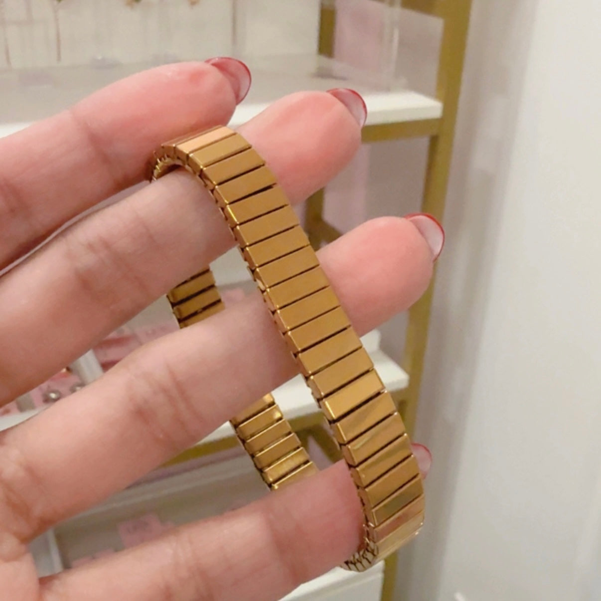 Pulsera Elastica Dorada