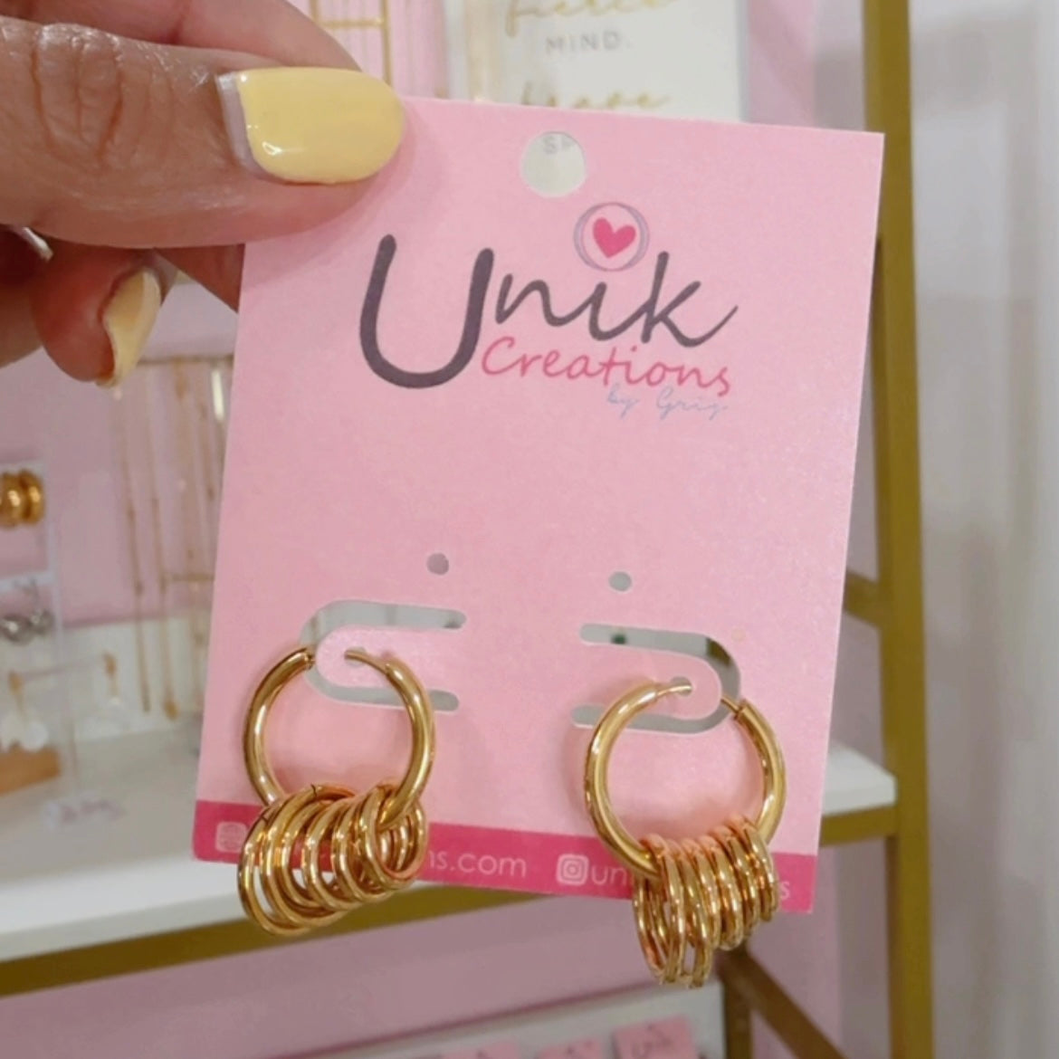 Aretes Aritos Dorados