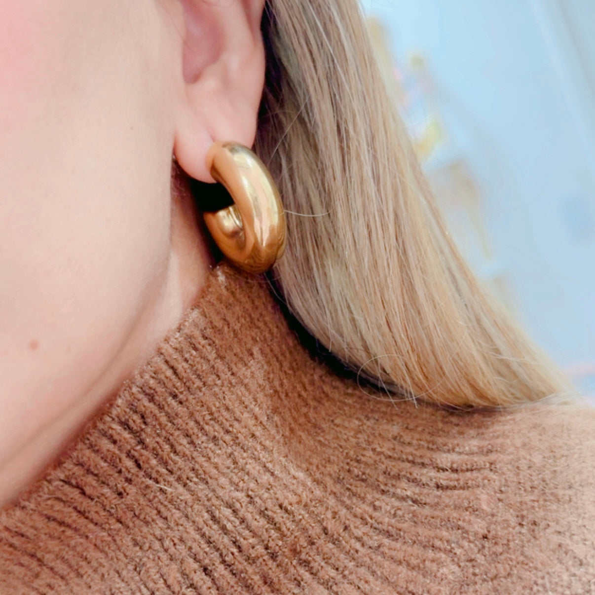 Aretes Arracada Chunky