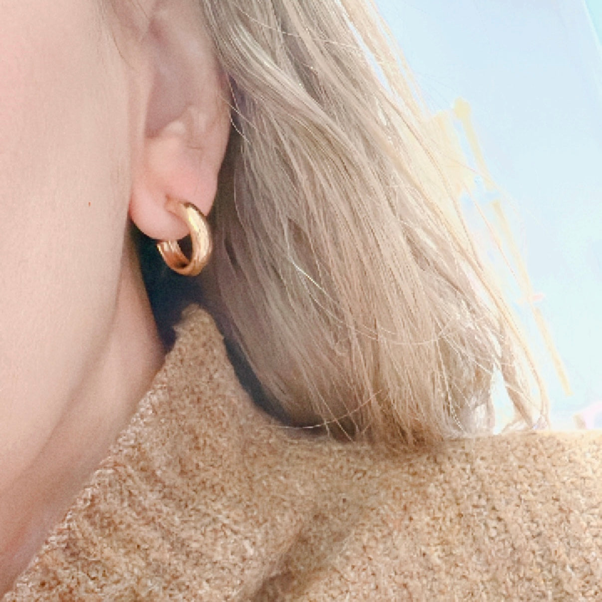 Aretes Arracada Lisa