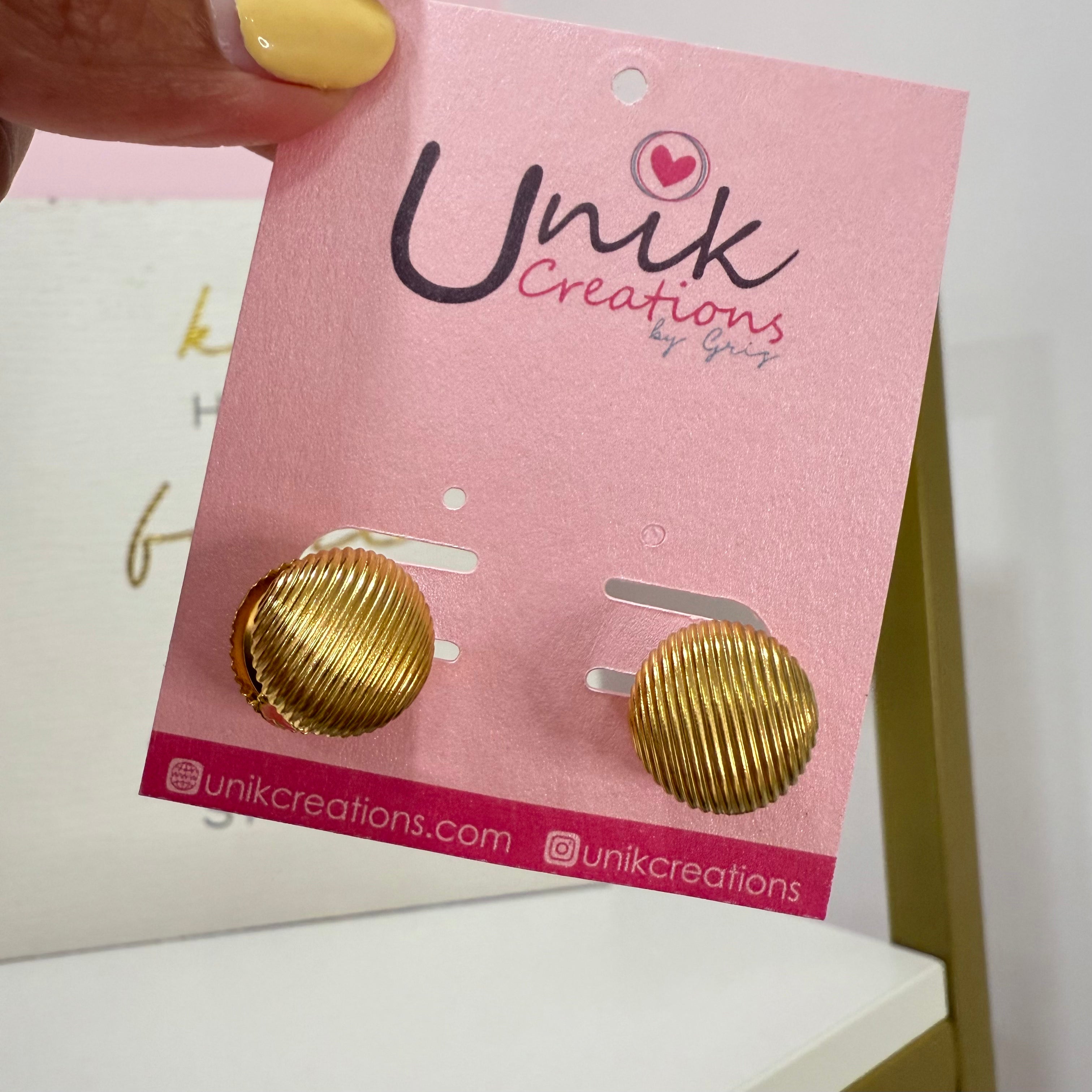 Aretes Circular Lineas