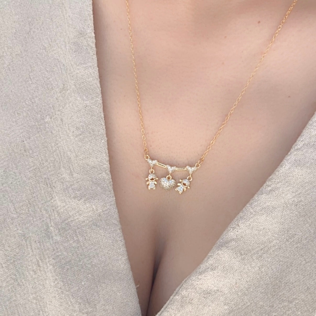 Collar Corazon niños