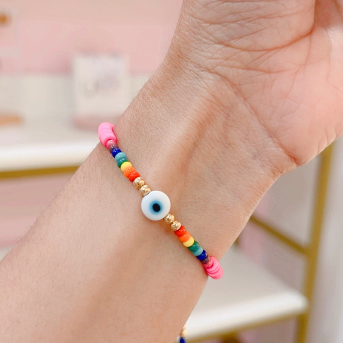 Pulsera Colorida Rosa