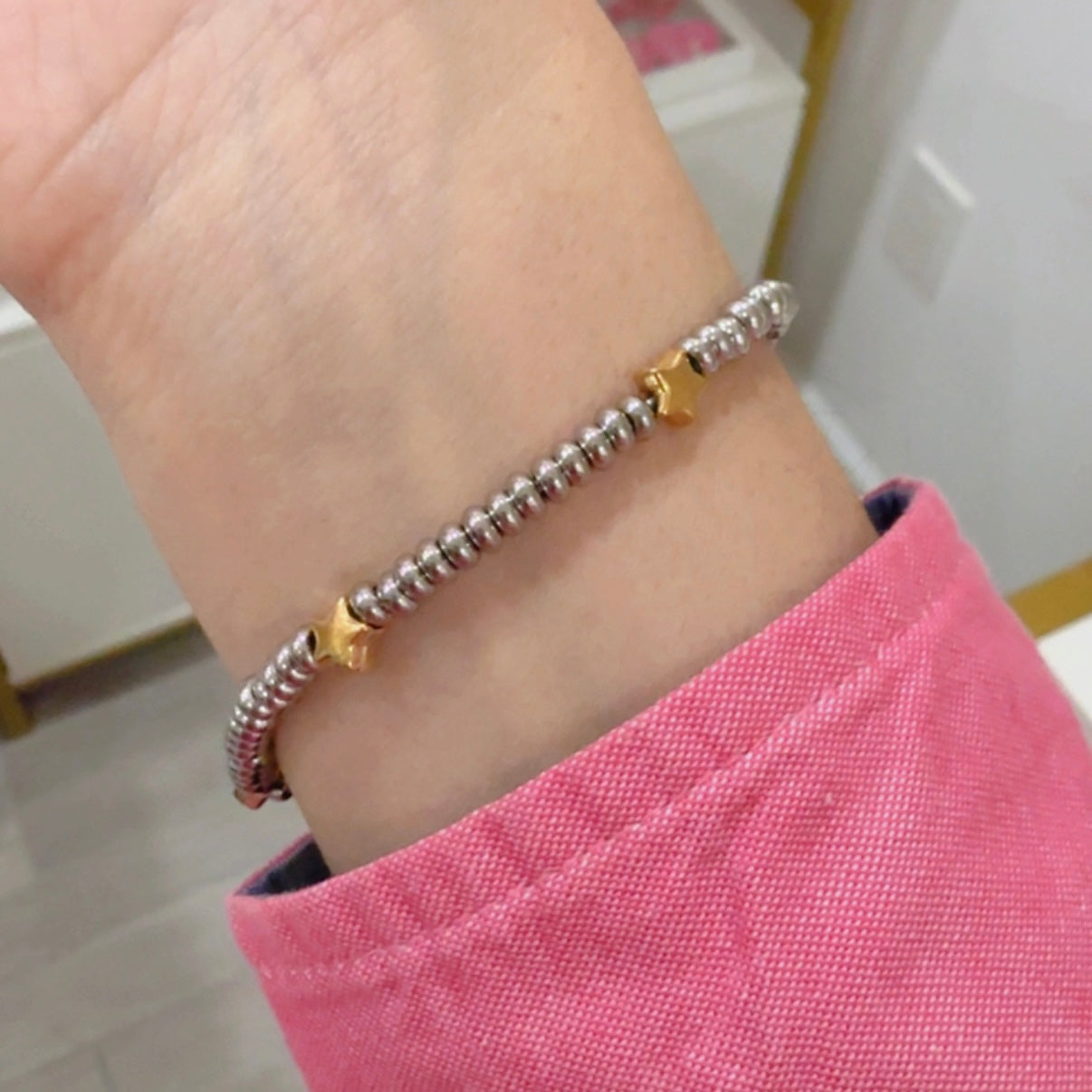 Pulsera Estrellas Bicolor