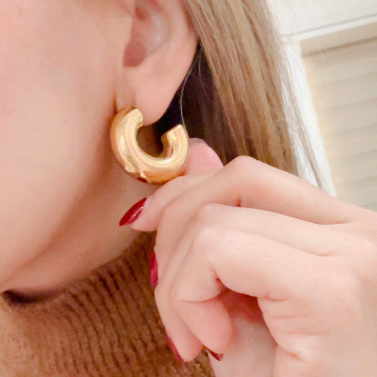 Aretes Arracada Chunky