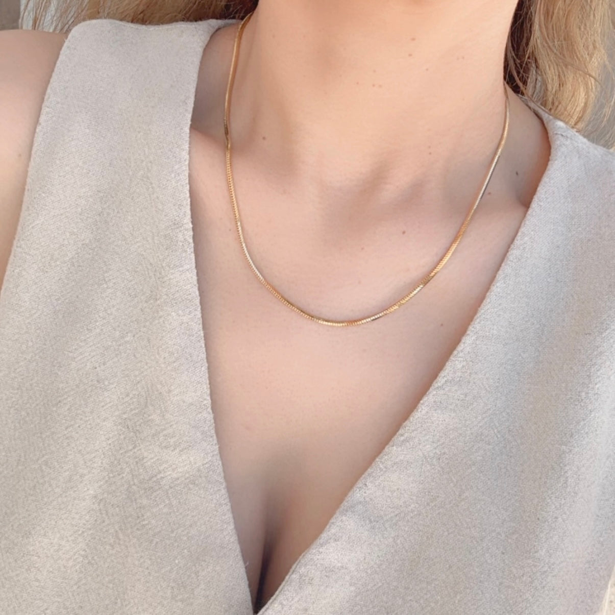 Collar Dorado Liso