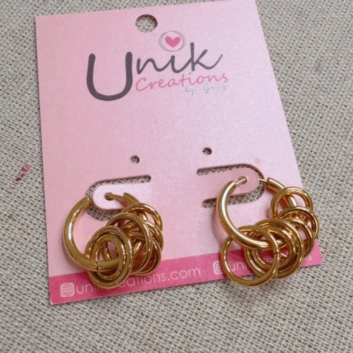 Aretes Aritos Dorados