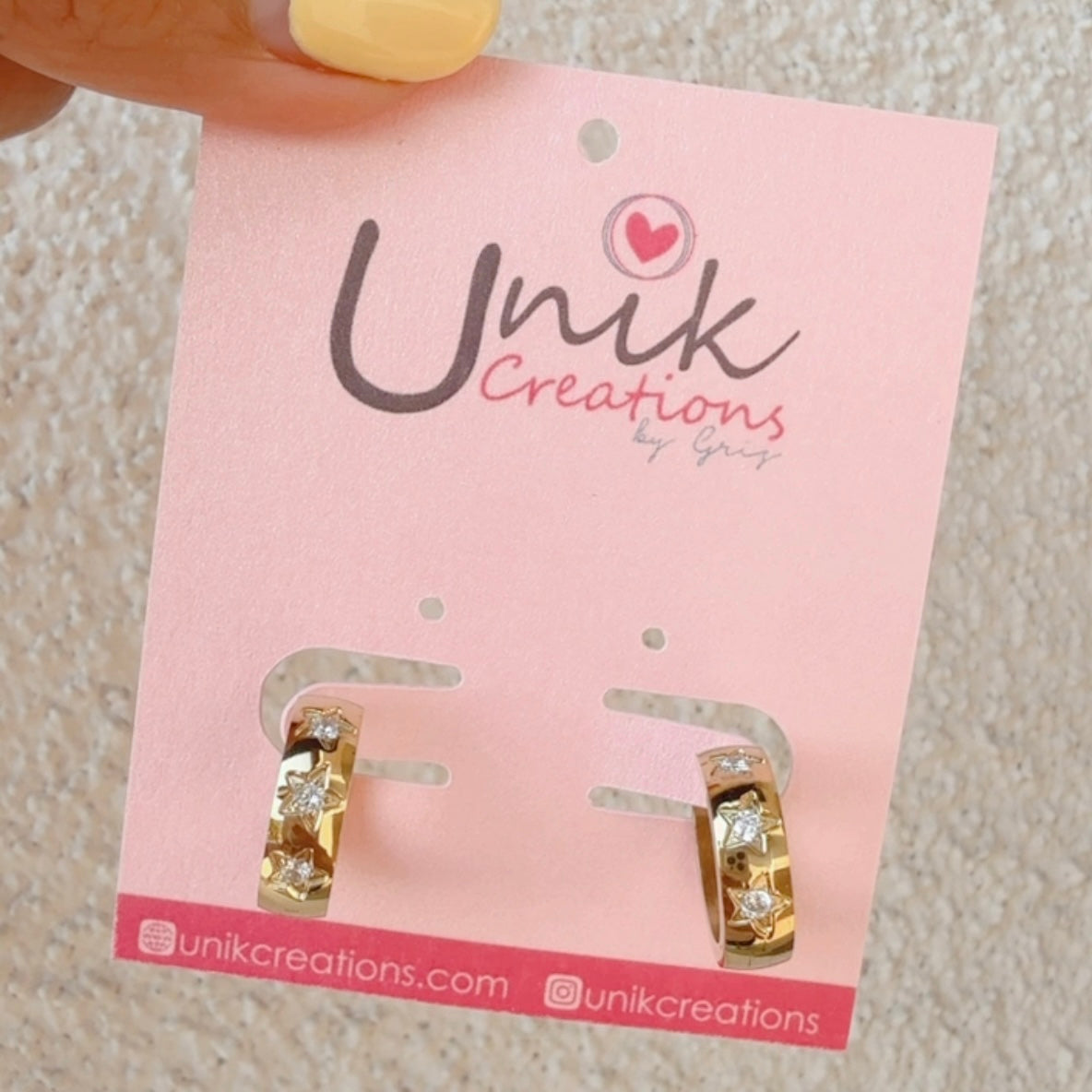 Aretes Arracada Estrellas