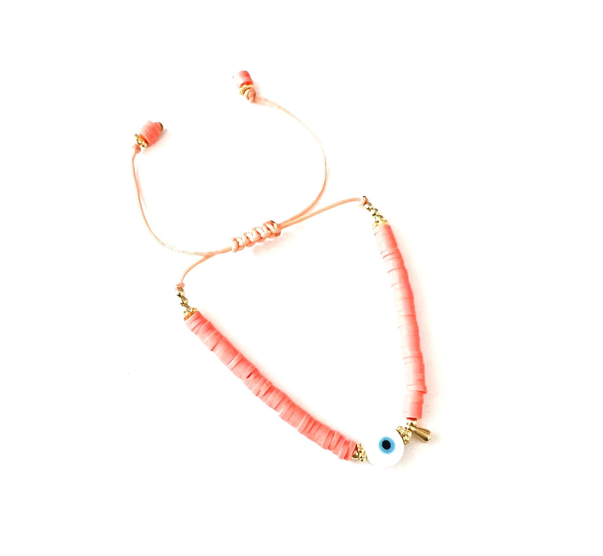 Pulsera Sencilla Ojo Salmon