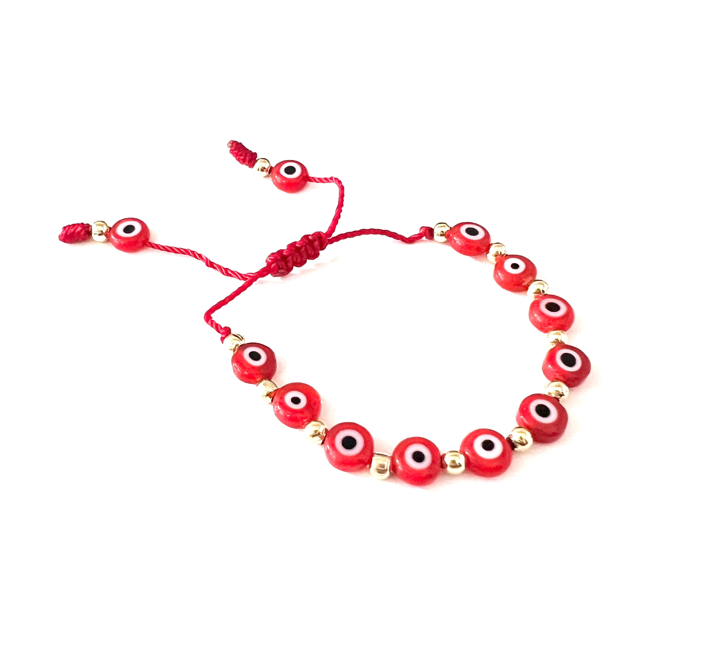 Pulsera Bebe Ojitos Roja