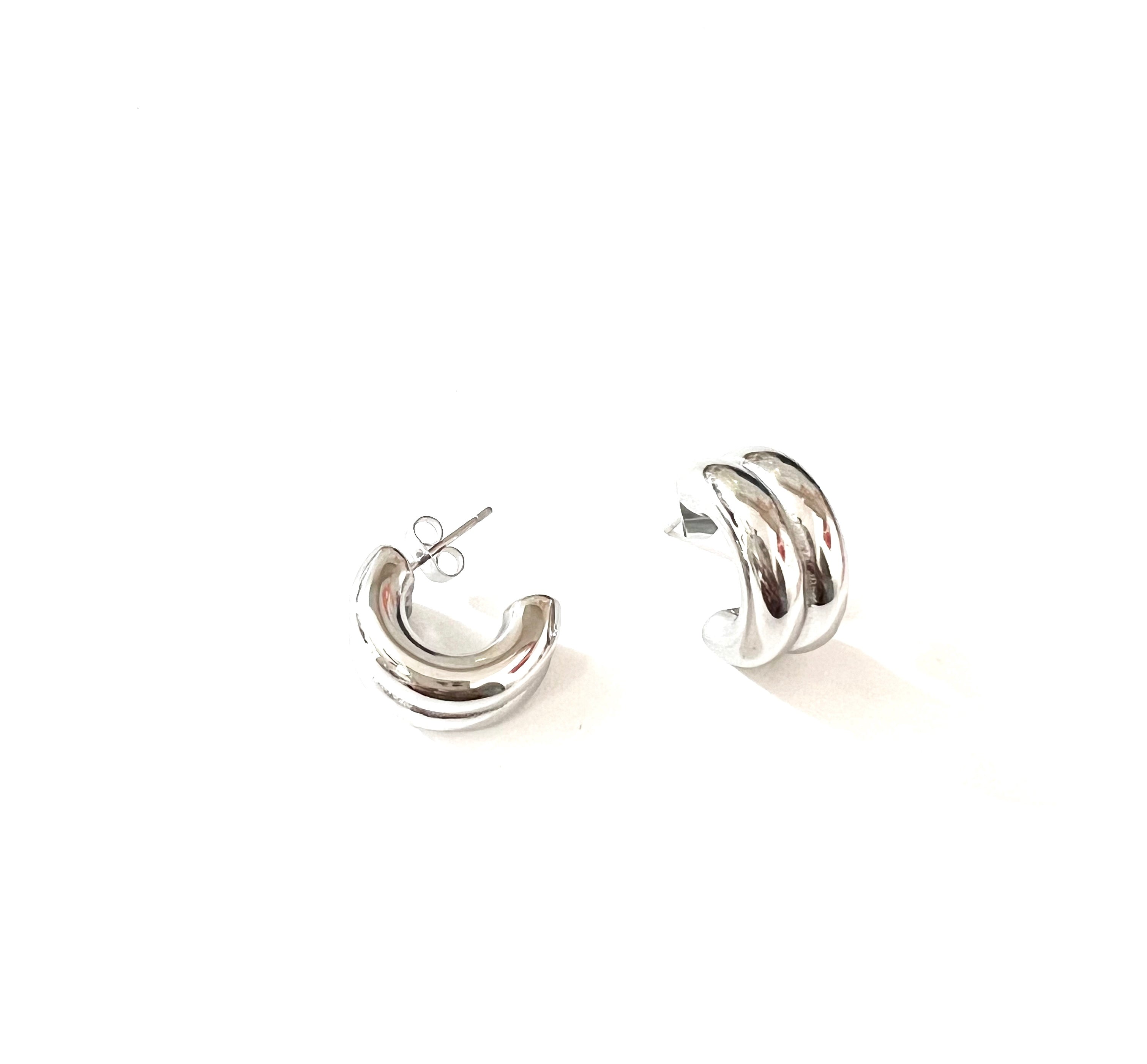 Aretes Arracada Chunky Doble
