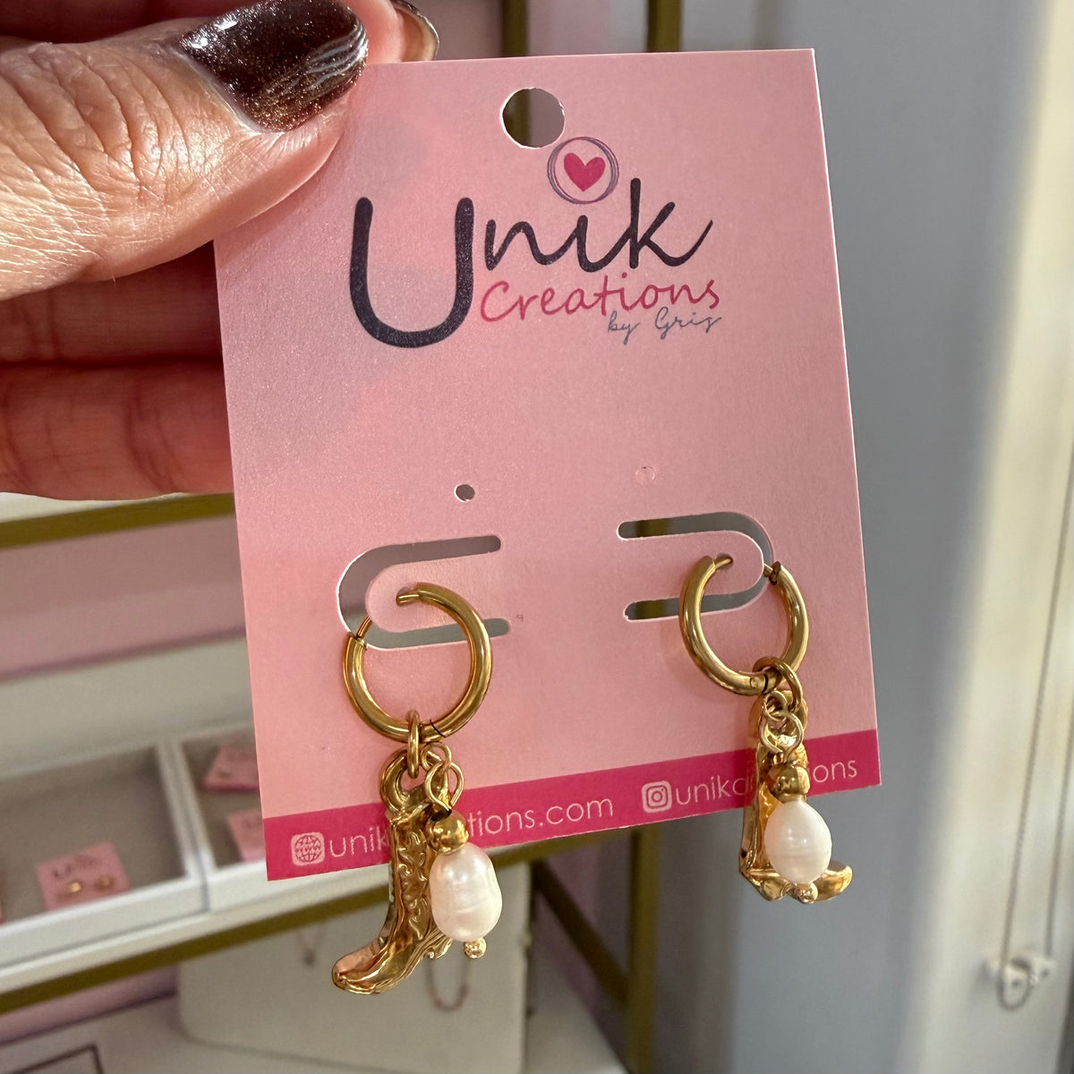 Cowboy Pearl Earrings