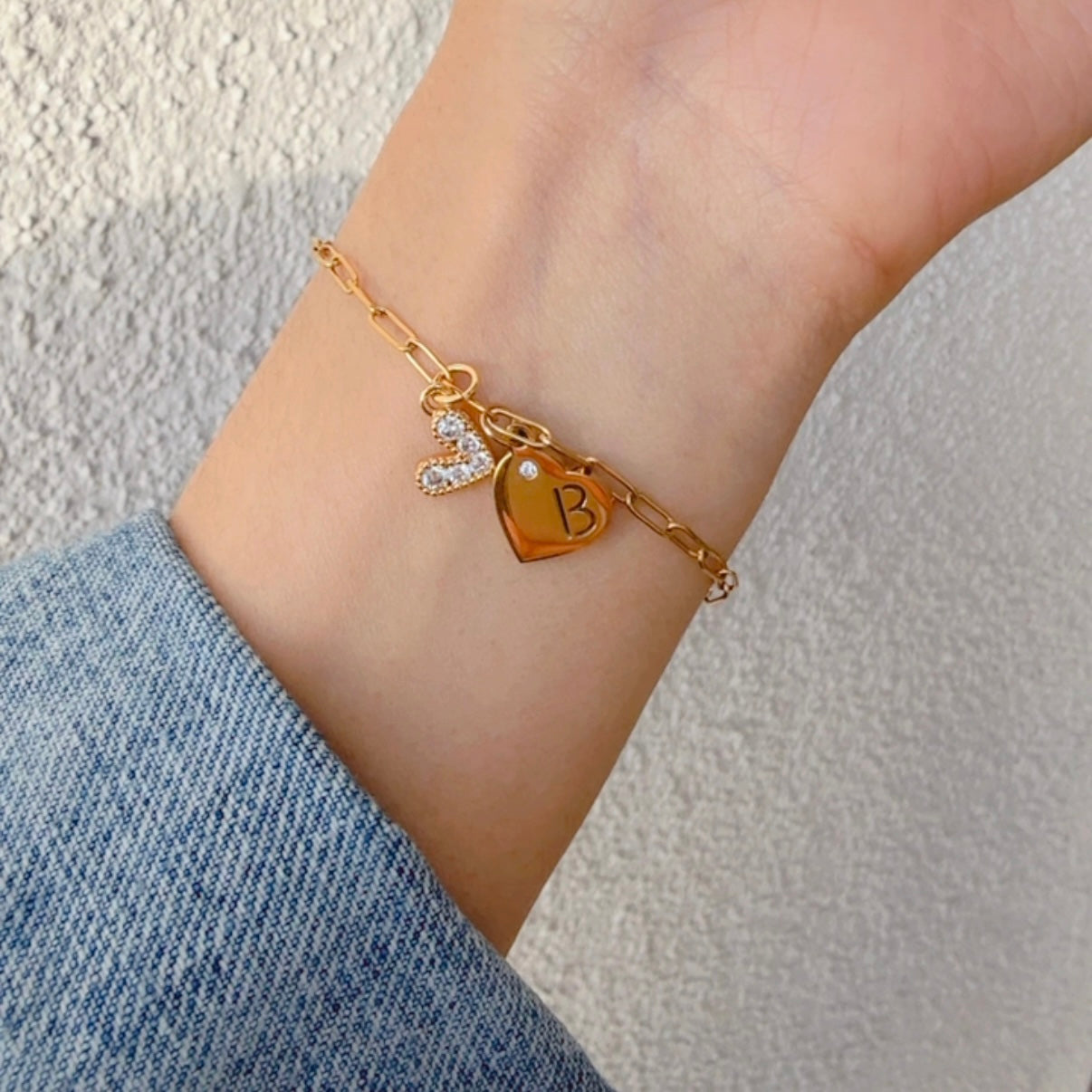 Pulsera Corazon Inicial
