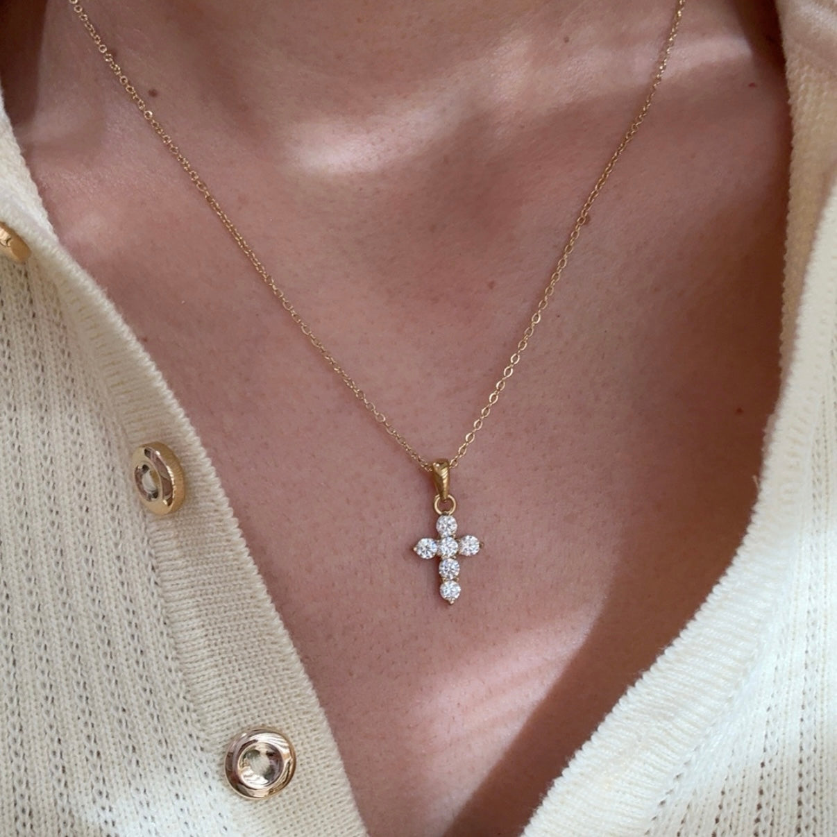 Collar Cruz Brillito