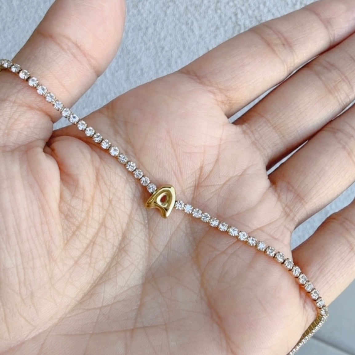 Pulsera Tennis Letra