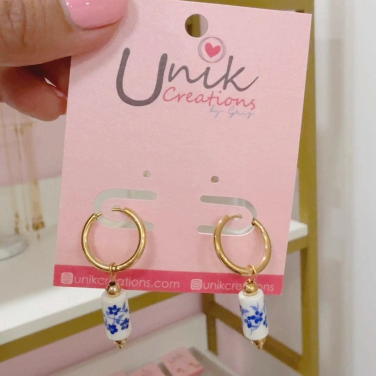 Aretes Arracada Flores