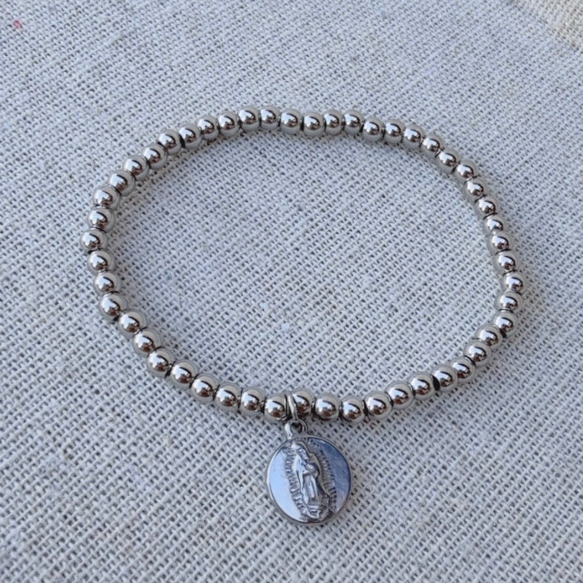 Pulsera Virgencita Acero