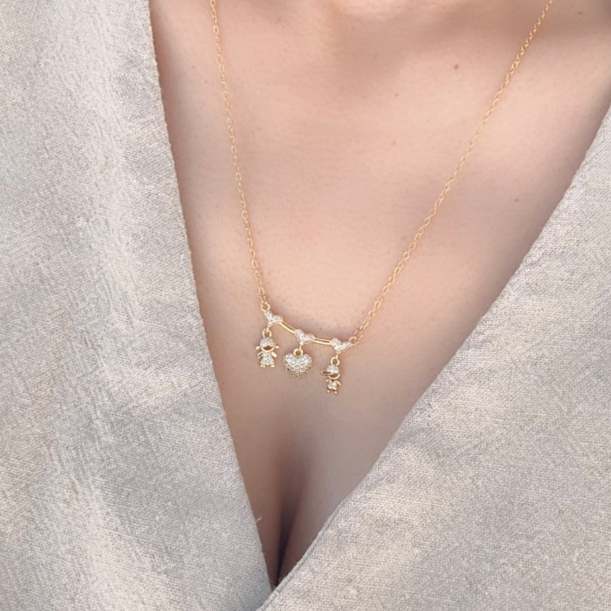 Collar Corazon niños