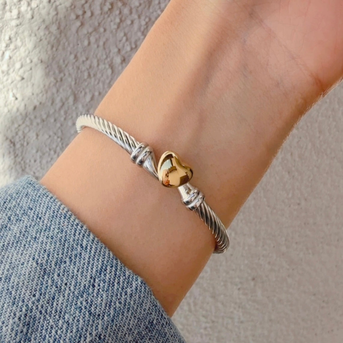 Pulsera Brazalete Corazon