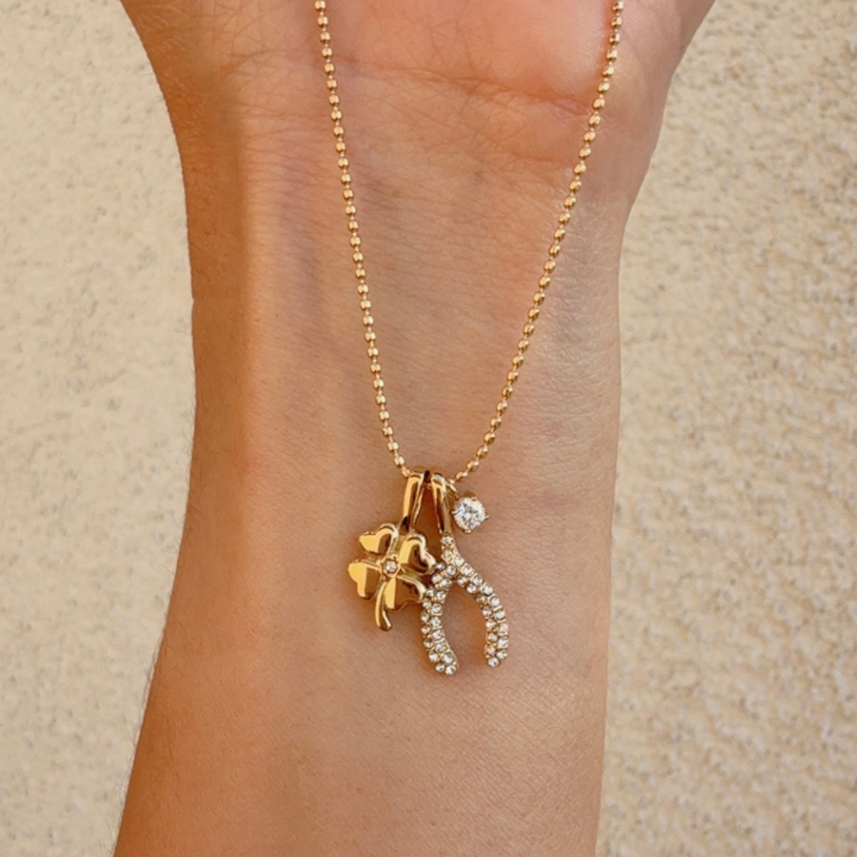 Collar Herradura Trebol