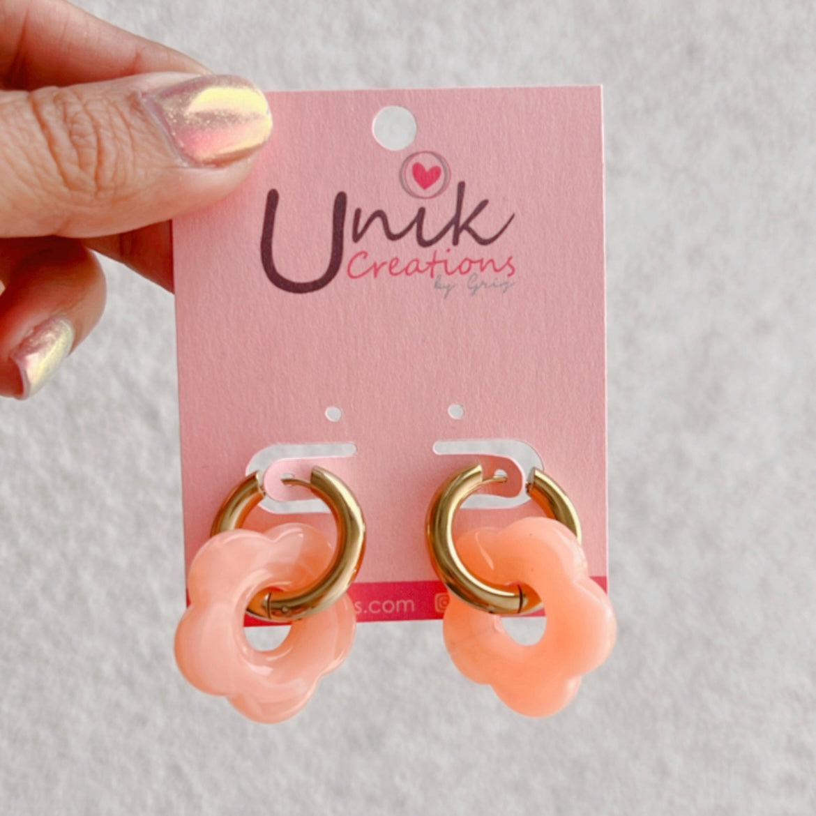 Aretes Arracada Flor