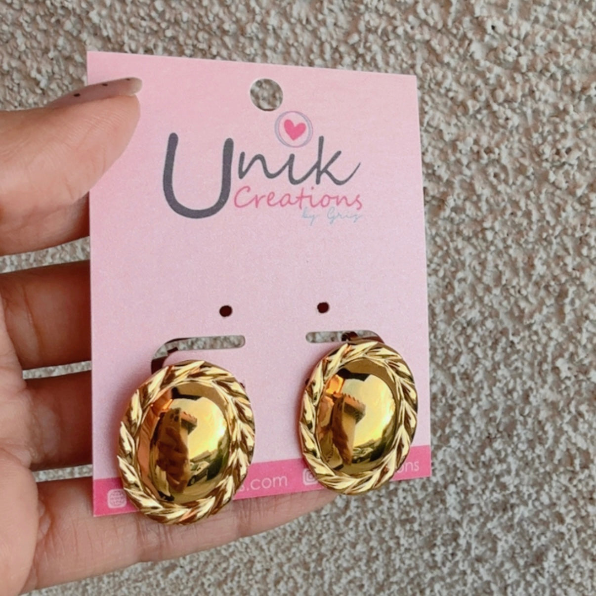 Aretes Oval Diseño
