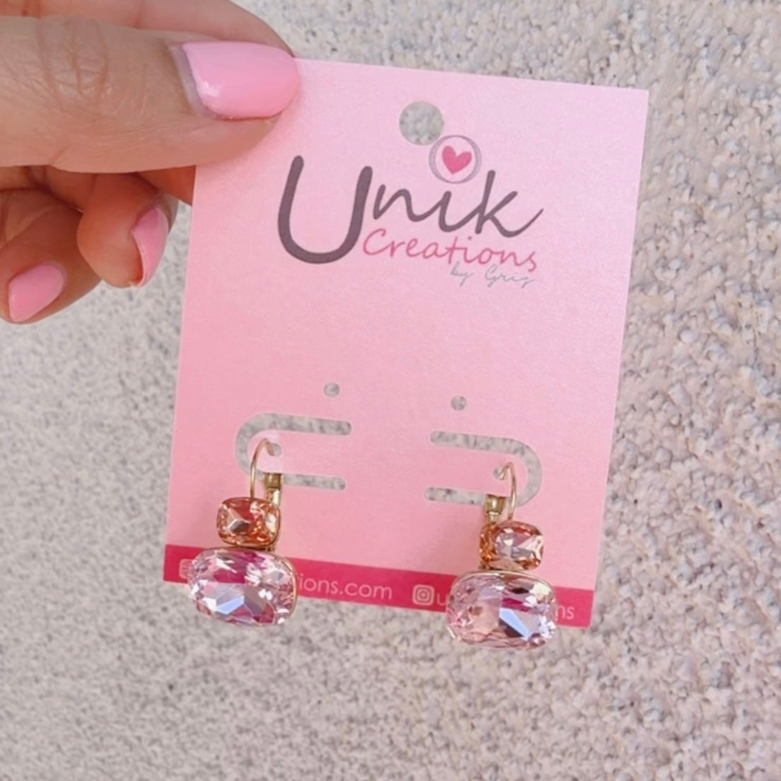 Aretes Rosados